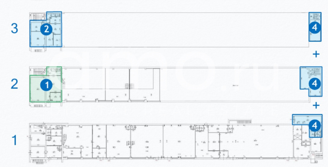 Планировка офиса 141.7 м², 1 этаж, БЦ «г Москва, Вольная ул., 35»
