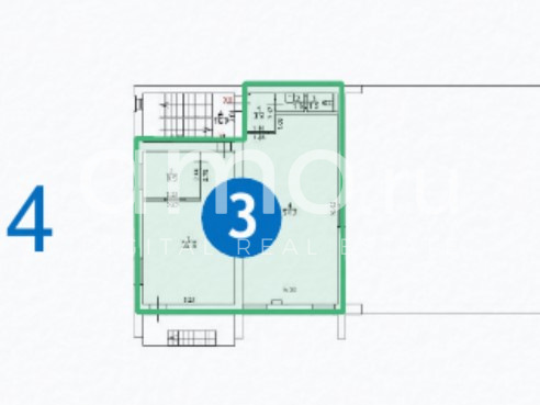 Планировка офиса 105.3 м², 4 этаж, БЦ «г Москва, Вольная ул., 35»